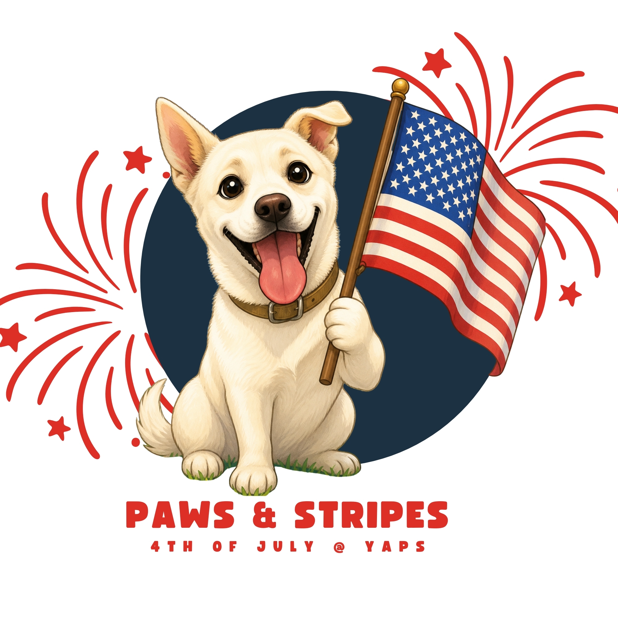 4th of July - Paws & Stripes @ YAPS - logo